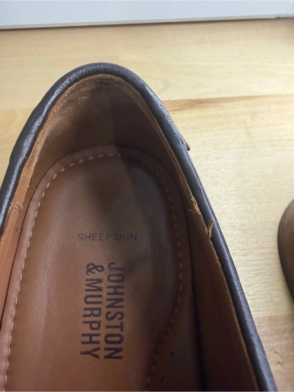 Johnston & Murphy polished dark